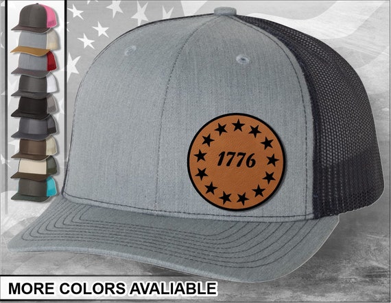 1776 With Stars Laser Engraved Leather 