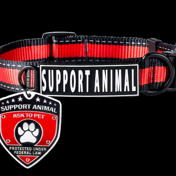 Emotional Support Animal Collar/Tag combo