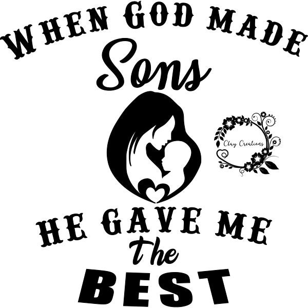 Download When God Mad Sons Svg Vector Cute Digital File Etsy