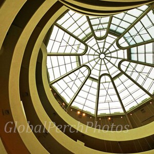 Guggenheim Museum. Frank Lloyd Wright. Domed Occulus Photo.