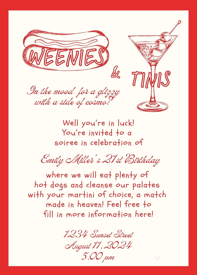 Editable Party Invitation - DIY Canva Template | Printable &amp; Digital ...