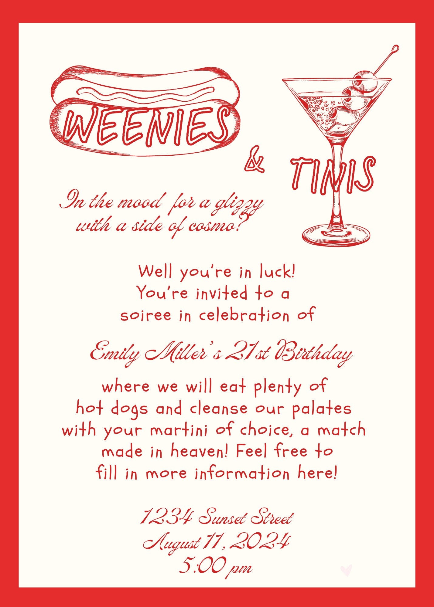 Editable Party Invitation - DIY Canva Template | Printable &amp; Digital ...