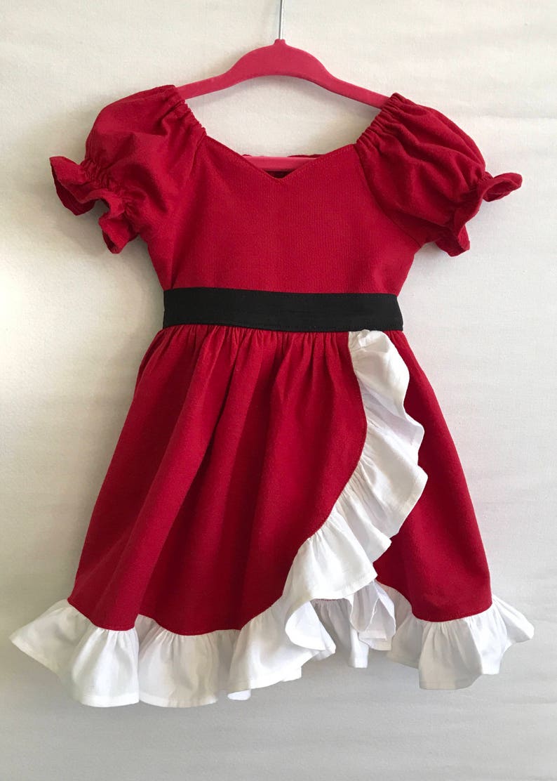 Valentines Day, Baby girl Dress, Little Girls Dress, Valentines Dress, Heart Dress, Baby Dress, Toddler Dress, Ruffle Dress image 3