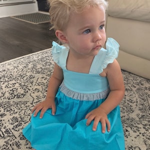 Elsa Dress, Disney Style Dress, Monogrammed Princess Dress, Frozen Party, Girls Dress, Little Girl Dress, Baby Dress, Disneyland, Toddler