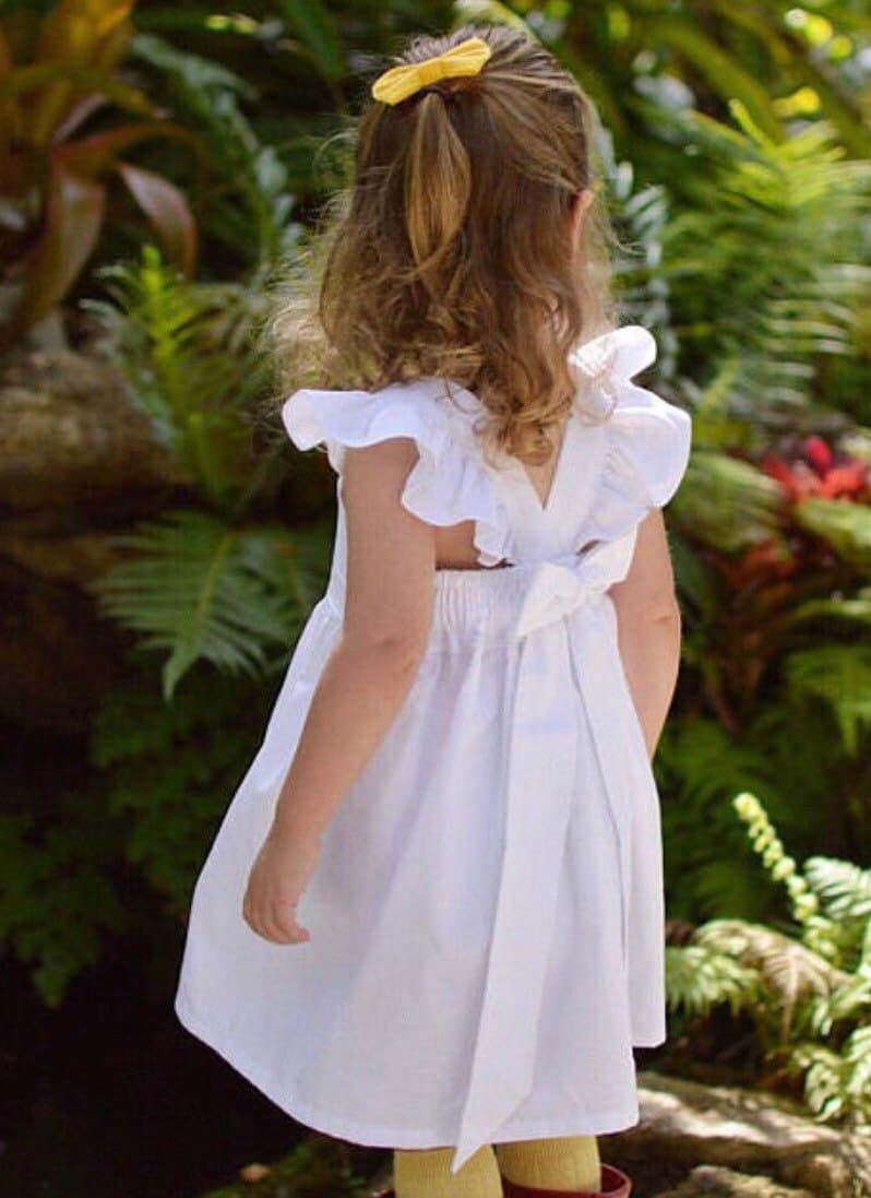 Girls white store dress casual