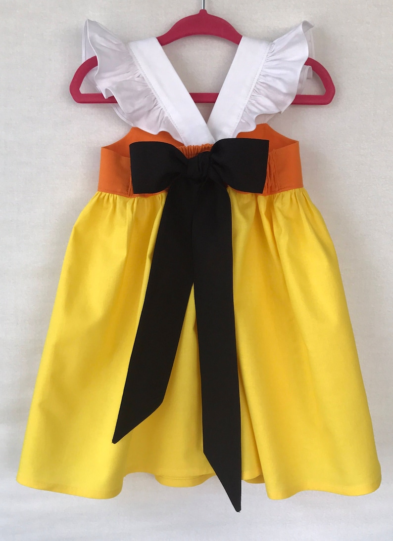 Halloween Baby Dress Candy Corn Dress Embroider Baby Girls Etsy