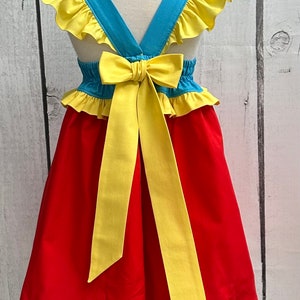 Mickey Playhouse Dress, Disney Dress, Embroider Baby Girls Dress, Little Girls Dress, Baby Dress, Disneyland, Disney World image 2