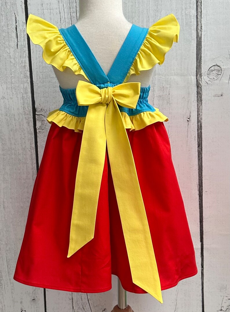 Mickey Playhouse Dress, Disney Dress, Embroider Baby Girls Dress, Little Girls Dress, Baby Dress, Disneyland, Disney World image 2