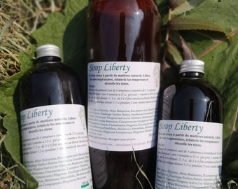 Liberty syrup for horses. Decongestant, Cough, Drainage of the lungs, Allergy. 500 ml or 1 bed