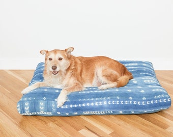 Indigo Shibori Pet Bed // XXL