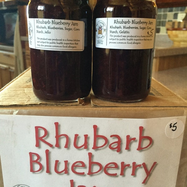 Rhubarb Blueberry Jam (AKA Rhubarb Blueberry Spread or Topping)