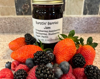 Berry Jam, Burstin' Berries, Strawberry, Blueberry, Blackberry & Raspberry