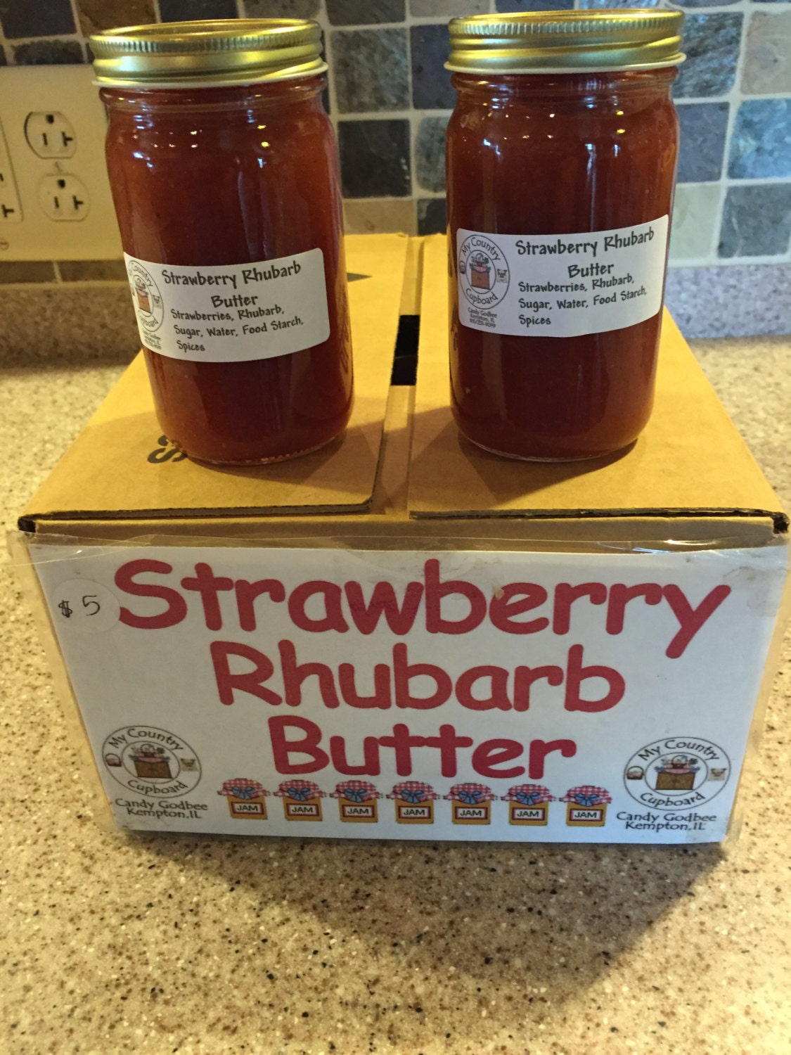 Strawberry Rhubarb Jam, Preserves Etsy