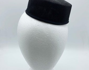 Buckram Pillbox Hutrahmen (5 cm hoch)