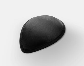 Large Satin Covered Teardrop Fascinator Base  – 5.5”W x 6”L – Multiple Colors