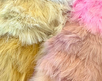 Marabou Turkey Feather Trim – Soft & Fluffy Feathers – Ideal for Crafts, Fashion, DIY Projects – Sold by the Yard