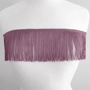 4&quot; Chainette Fabric Fringe - Costume, Flapper Dress, Sewing, DIY Craft, Tassel Trim, Upholstery, Festival Fashion
