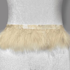 Marabou Turkey Feather Trim – Soft & Fluffy Feathers – Ideal for Crafts, Fashion, DIY Projects – Sold by the Yard image 6