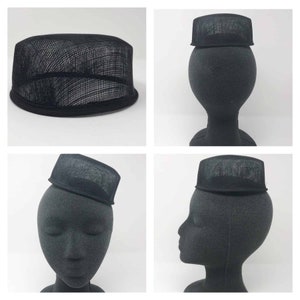 Sinamay Pillbox Hat Base (2&quot; Height)