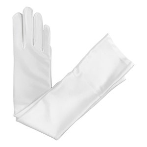 Above The Elbow Length Matte Satin Gloves (choose Your Color)