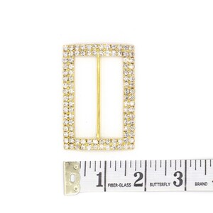 Ruby Slider Rectangular Rectangle Rhinestone Buckle Slider - Etsy