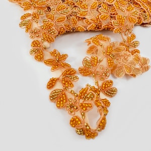 Beaded Floral Trim