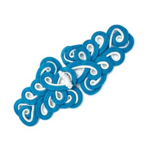 Extra Large Frog Closure "a white-blue