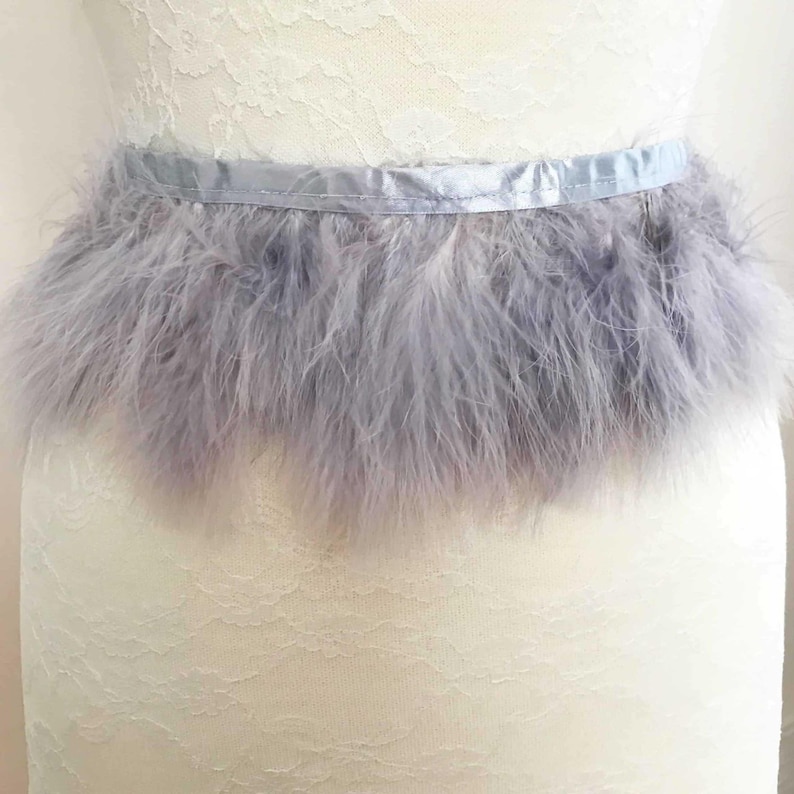 Marabou Turkey Feather Trim – Soft & Fluffy Feathers – Ideal for Crafts, Fashion, DIY Projects – Sold by the Yard image 7