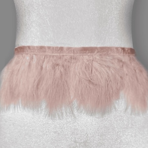 Marabou Turkey Feather Trim – Soft & Fluffy Feathers – Ideal for Crafts, Fashion, DIY Projects – Sold by the Yard image 3