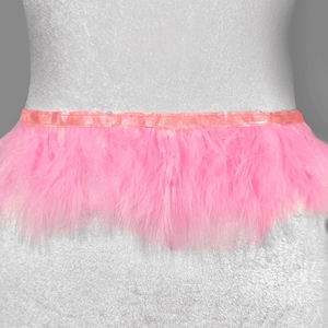Marabou Turkey Feather Trim – Soft & Fluffy Feathers – Ideal for Crafts, Fashion, DIY Projects – Sold by the Yard image 5