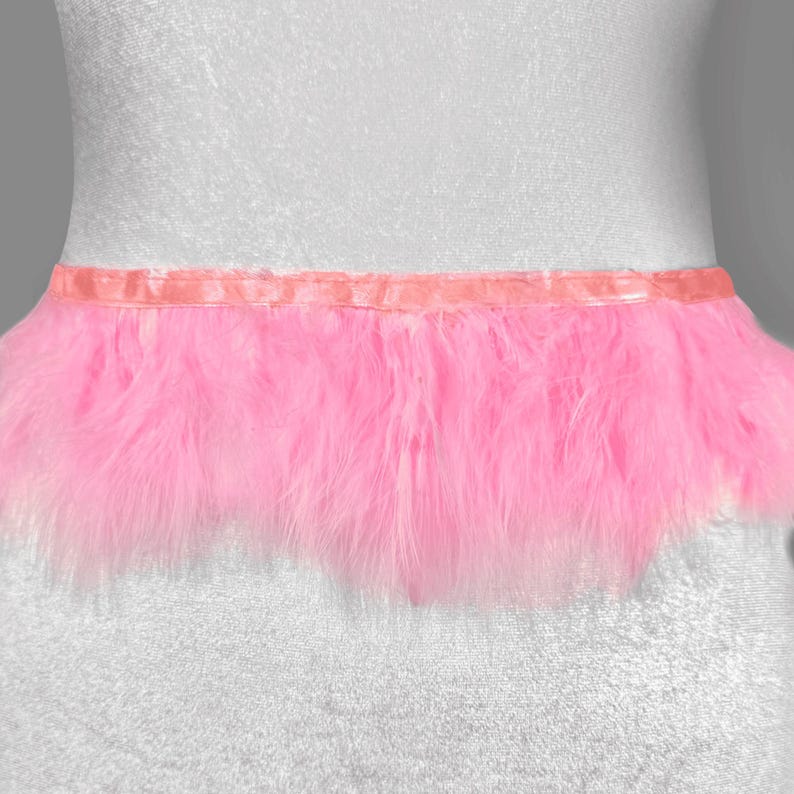 Marabou Turkey Feather Trim – Soft & Fluffy Feathers – Ideal for Crafts, Fashion, DIY Projects – Sold by the Yard image 5
