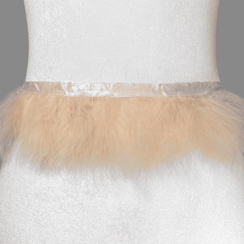 Marabou Turkey Feather Trim – Soft & Fluffy Feathers – Ideal for Crafts, Fashion, DIY Projects – Sold by the Yard image 4