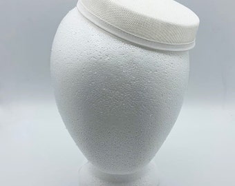 Buckram Hutrahmen kurz Pillbox (2,5cm hoch)