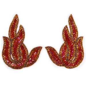 Sequin Sprout 2 Applique (single Or Pair)