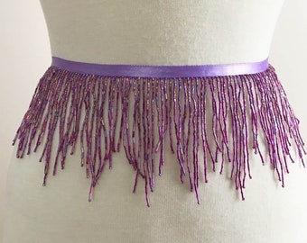 4″ Variegated Beaded Fringe - B - Sold by Yard