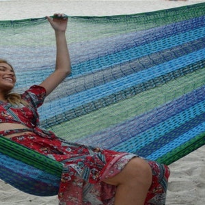 Hammock • Traditional Sprang Woven Mayan Hammocks • 1-3 Person • Naturally Breathable Cotton + FREE Shipping from Lahaina Maui, Hawaii