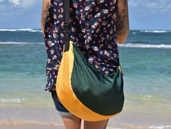 Compact /& Lightweight bag from Hangloose Hammocks Hawaii FREE Shipping from Hawaii SHOPPING BAG made from Parachute Silk Portable