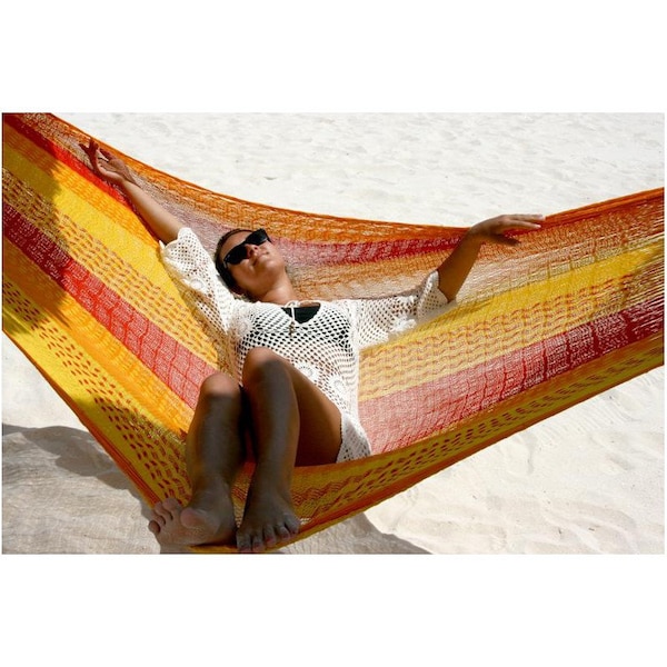 2 Person Mayan Cotton Hammocks - 100% Hand Woven Hammock - Traditional Yucatan Hammock - Bohemian Hammock - FREE Shipping from Maui, Hawaii