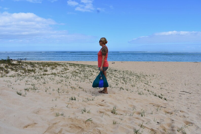 Compact /& Lightweight bag from Hangloose Hammocks Hawaii FREE Shipping from Hawaii SHOPPING BAG made from Parachute Silk Portable