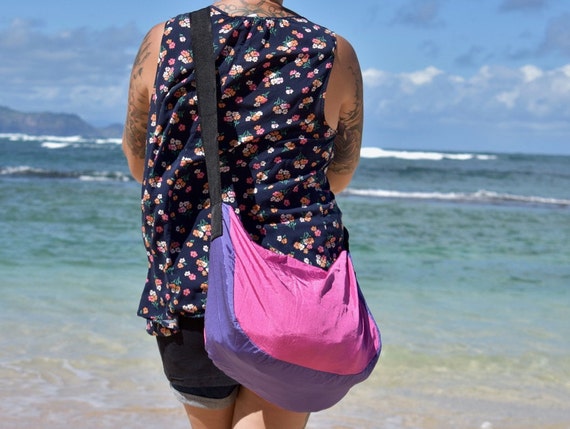 Compact /& Lightweight bag from Hangloose Hammocks Hawaii FREE Shipping from Hawaii SHOPPING BAG made from Parachute Silk Portable