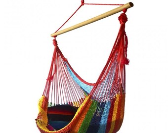 NEW Hawaii Curved Spreader Bar Hammock Natural Cotton Fair Trade Mayan Hammock \u2022 FREE SHIPPING from Maui \u2022 Hand Made