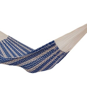 Hammock • 100% Thick Cotton Cord • Traditional Sprang Woven Mayan Hammock • Naturally Breathable Cotton + FREE Shipping from Lahaina Maui