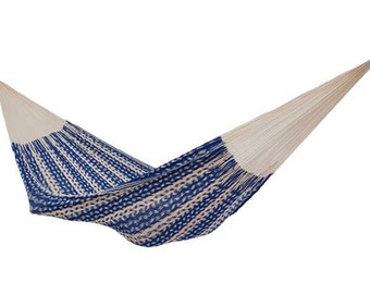 Hammock • 100% Thick Cotton Cord • Traditional Sprang Woven Mayan Hammock • Naturally Breathable Cotton + FREE Shipping from Lahaina Maui