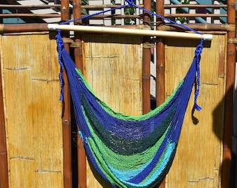 Hammock Chair • Single Point, Woven Cotton Chair Hammock