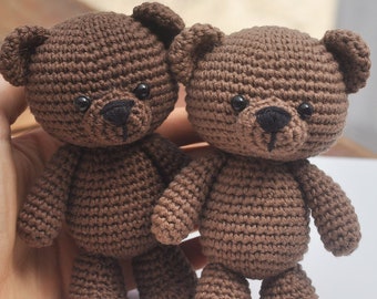 Florence the teddy bear - CROCHET PDF PATTERN (English)