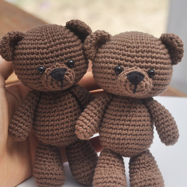 Florence the teddy bear - CROCHET PDF PATTERN (English)