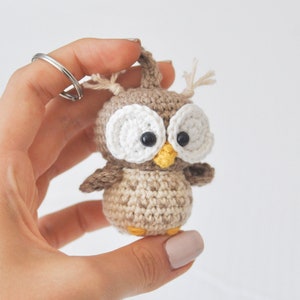 Keychain owl - CROCHET PDF PATTERN (English)