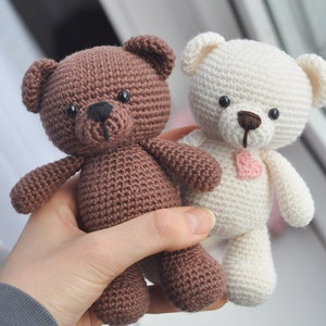 Frankie the teddy bear CROCHET PDF PATTERN English image 2