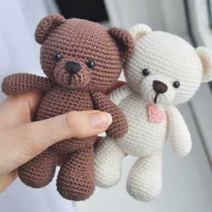 Frankie the teddy bear CROCHET PDF PATTERN English image 1