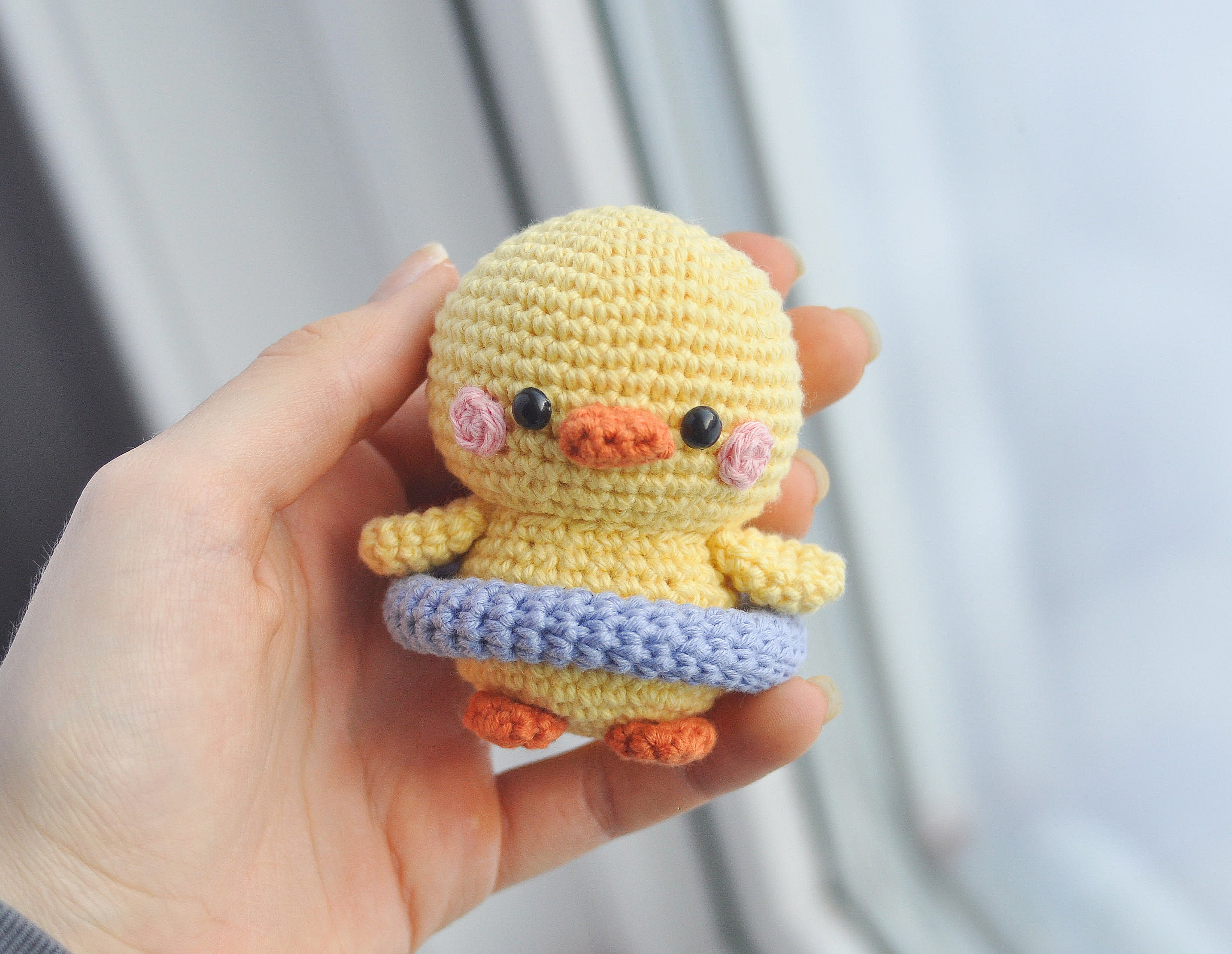 Free Crochet Mini Duck Pattern - Amigurumi Tutorial - Grace and Yarn